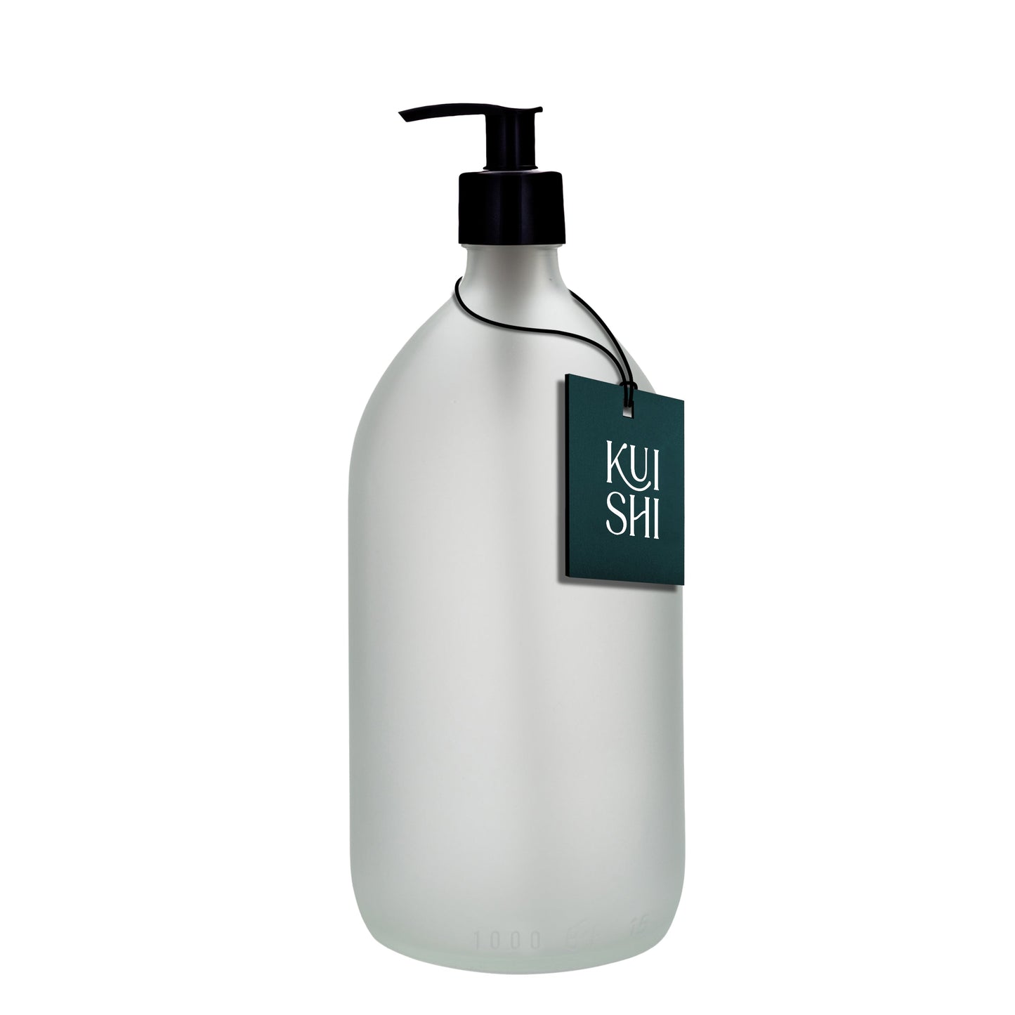 White Glass Pump Bottle-2