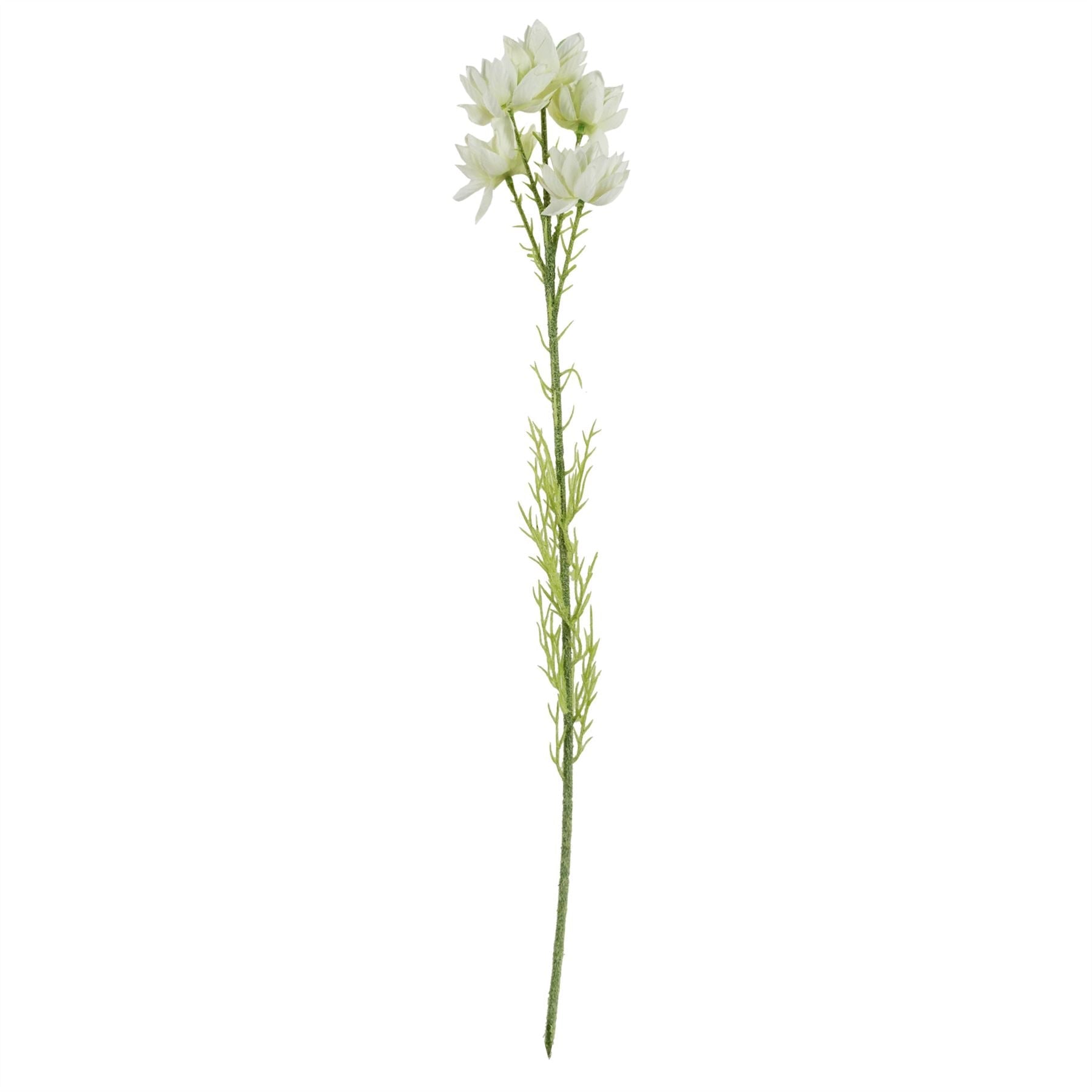 Artificial Flowers White Starflower Stem - 5 Flowers 60cm-1