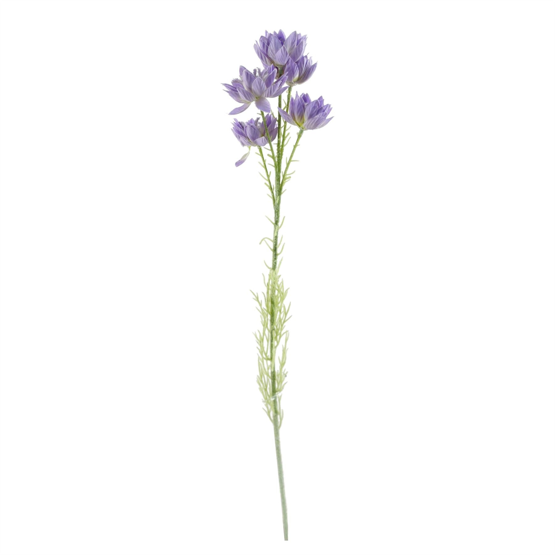 Artificial Flowers Purple Starflower Stem - 5 Flowers 60cm-3