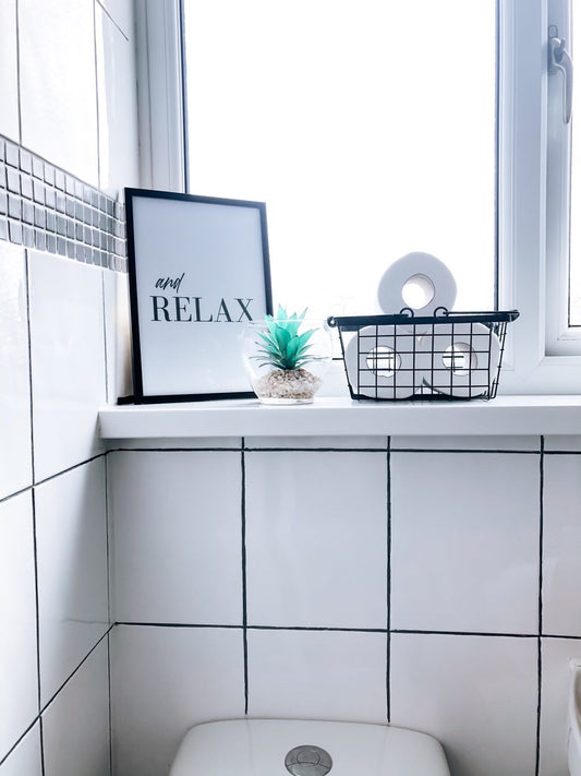And Relax Bathroom Wall Decor Print-0