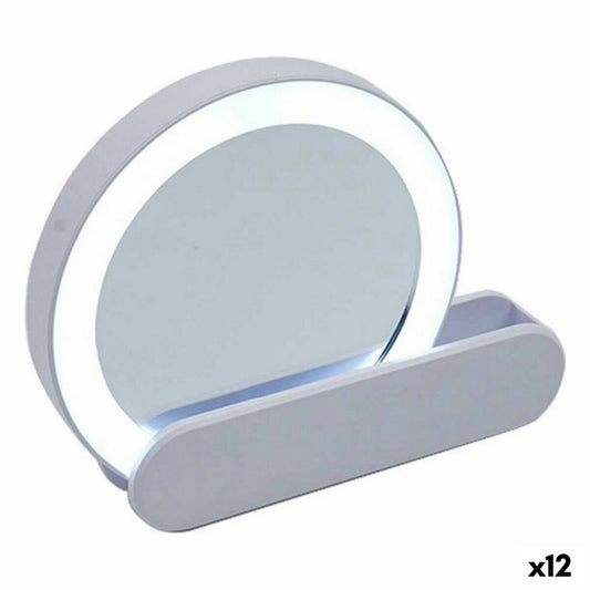 Mirror Berilo YXL2112-SB White ABS 9 x 2 x 10 cm LED Light (12 Units)-0