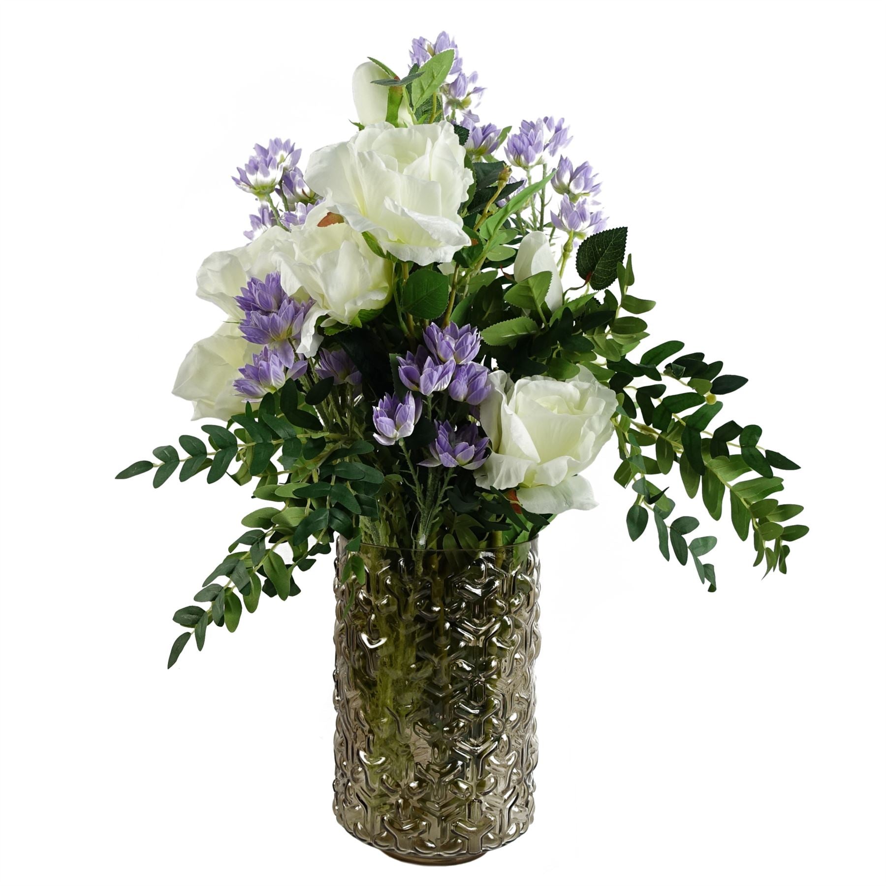 Artificial Flowers Purple Starflower Stem - 5 Flowers 60cm-4